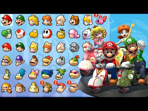 Mario Kart 8 Deluxe - Peach vs Daisy vs Mario vs Luigi use Superstar in every Races