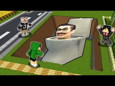 We Found a SCARY BURIED Giant Skibidi Toilet in MINECRAFT