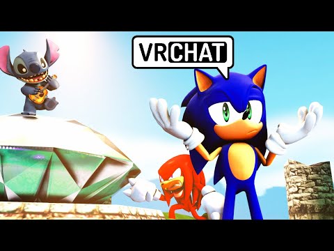 SONIC AND KNUCKLES MEETS STITCH IN VR CHAT