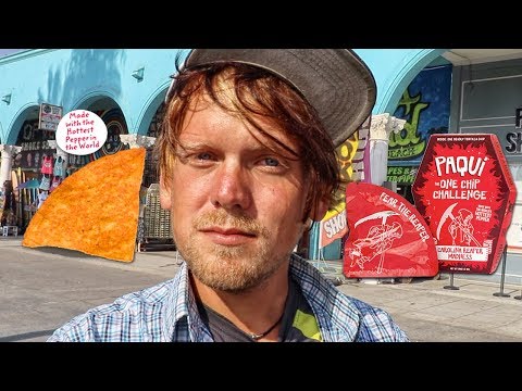 Paying People To Eat Worlds Hottest Chip | #OneChipChallenge Venice Beach