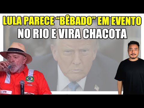 Decadência: Lula parece "bêbado" evento no Rio e vira chacota