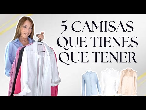 5 CAMISAS CAMISAS ELEGANTES Y BÁSICAS DE VESTIDOR