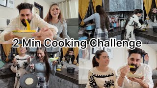 2 MIN COOKING CHALLENGE ME VS SHILPA 😋