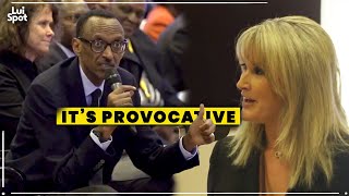 Rwanda President Kagame Shuts White Journalist Provocative Aid question Aid in Africa
