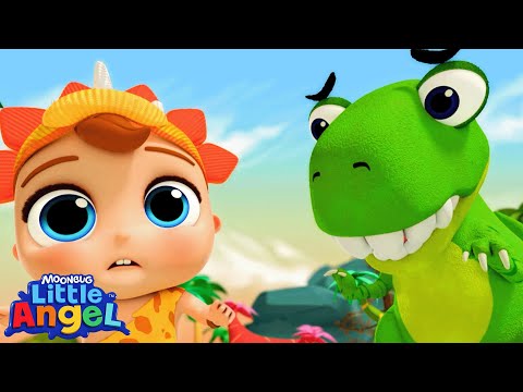 Dinosaur🦖, can we do it together?| Little Angel| Kids Happy Place