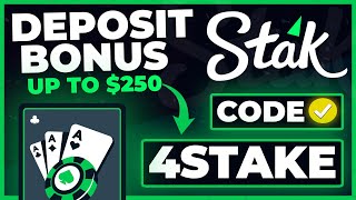 Stake Promo Code "4STAKE" — Deposit Bonus Up To $250! (stake promo code review)