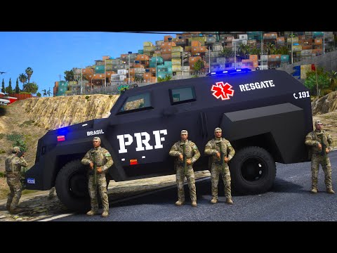 PRF FAZ OPERAÇÃO COM BLINDADO em COMUNIDADE PERIGOSA! | GTA 5 POLICIAL