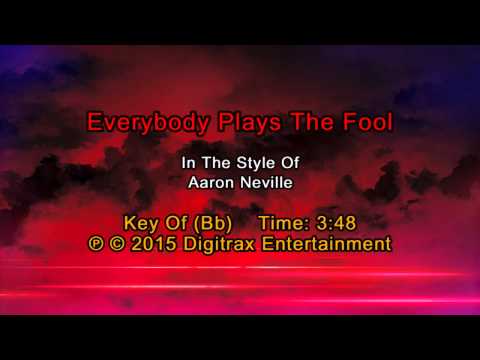 Aaron Neville – Everybody Plays The Fool (Backing Track)