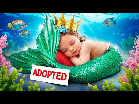 La Familia Real Adoptó una Sirena || Sirena Pobre vs Sirena Rica