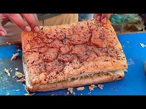 Biggest Vegetable Cheese Grilled Sandwich Of Mumbai | Indian Street Food