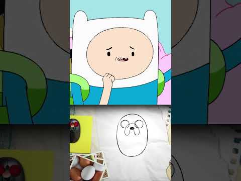 Finn ve Jake'i birlikte çizelim! #adventuretime #shorts