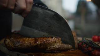 Giant Steak Cooked Outdoors – The Ultimate Meat Feast!