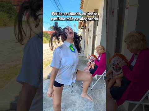 Férias acabando eu triste e minha mãe se alegrando #trending #viralvideo #fyp #crianças #infantil