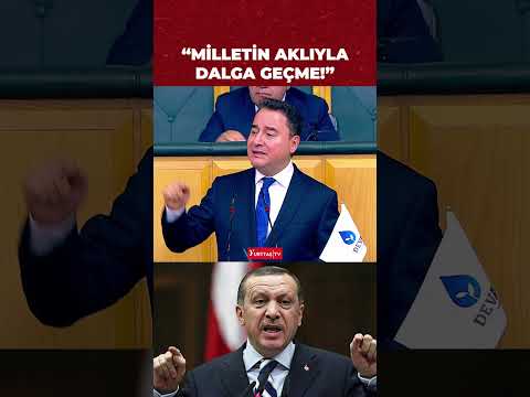 Ali Babacan'dan Cumhurbaşkanı Erdoğan'a: Milletin aklıyla dalga geçme!