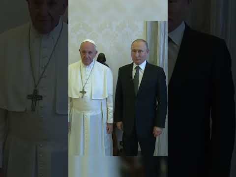 #putin #lider #presidente #rusia Putin visit the Pope Francis.