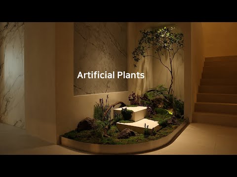 Creating a small indoor forest with artificial plants | 조화로 실내에 작은 숲 만들기