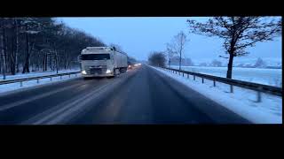 RELAXING DRIVE THROUGH SNOW COVERED OUTSKIRTS OF BAYERN | SHOT WITH IPHONE 14 MAX PRO