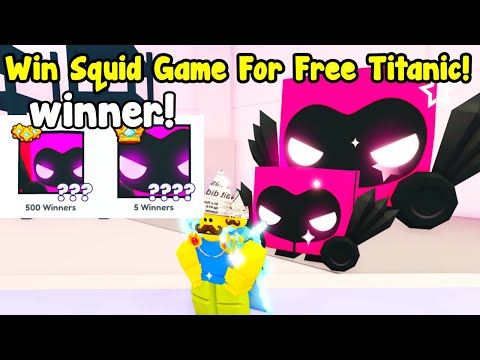 Win Squid Games And Got Titanic Guard Dominus In Pet Simulator 99!