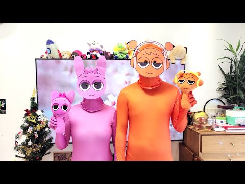 Sprunki Oren Pinki Costume Jumpsuit Unboxing 2024