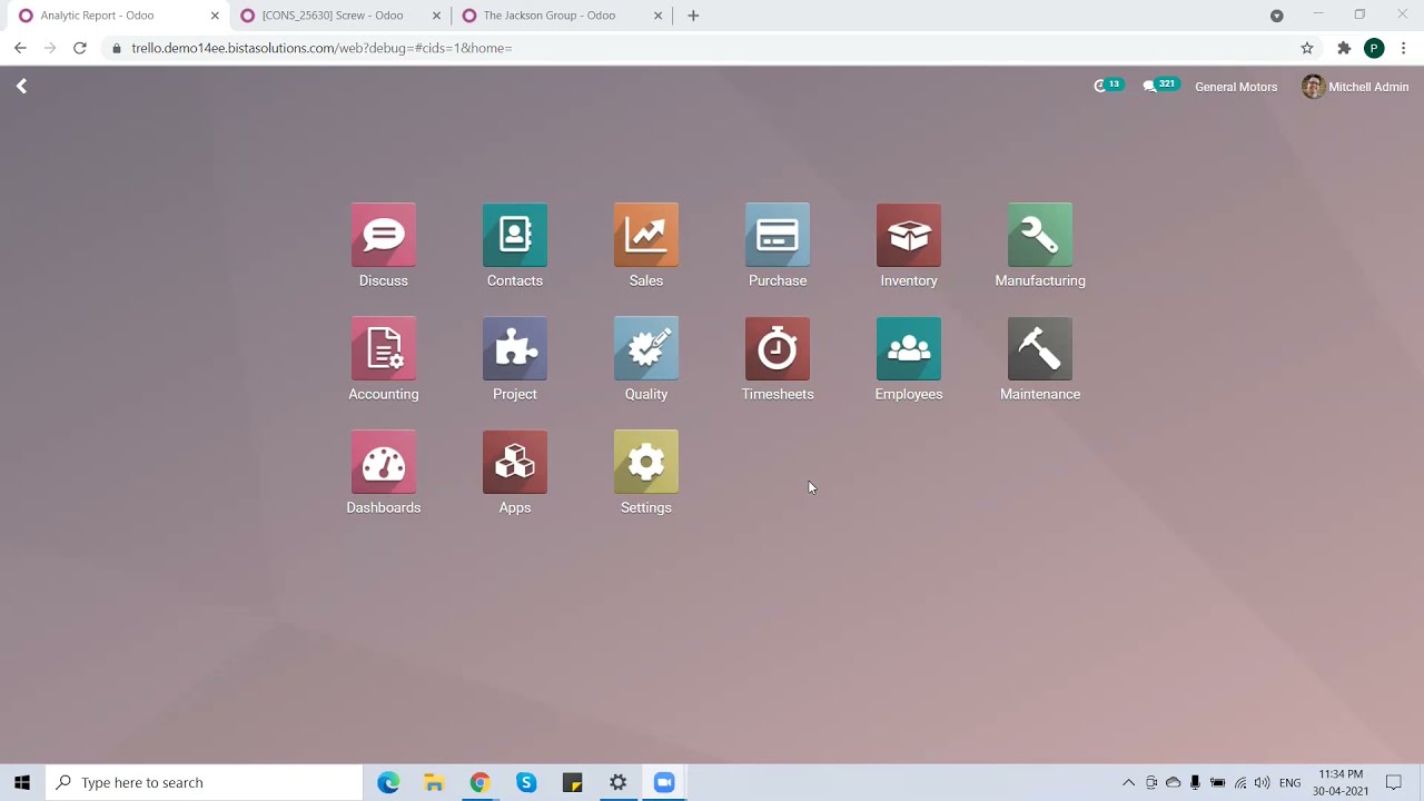 Odoo Project Manufacturing. Odoo Project Manufacturing Live Demo | 01.06.2021

Odoo Project Manufacturing Odoo Project Manufacturing Live Demo.