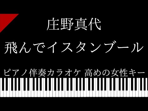 【ピアノ伴奏カラオケ】飛んでイスタンブール / 莊野真代【高めの女性キー】