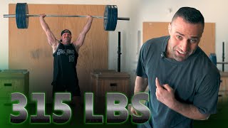 I HIT A NEW PR ! 315 Push Press at 45 Years Old | Justin Andrews