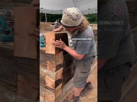 Repairing an 1830s log building #wadkintemple #woodworker #woodworkingtool #architecture #wood