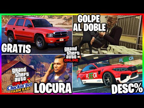 Nueva ACTUALIZACION! GOLPE AL DOBLE! LOCURA en CLUCKIN! COCHES GRATIS! REGALOS & MÁS GTA Online