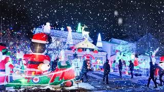 The Most Beautiful Christmas Houses 🎄 Top Christmas Songs of All Time Playlist