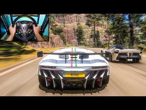 Lamborghini Centenario - Goliath Race - Forza Horizon 5 | Steering Wheel Gameplay