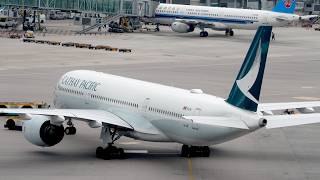Special Hong Kong Airport Sky Bridge Plane Spotting Close-up Push-backs
