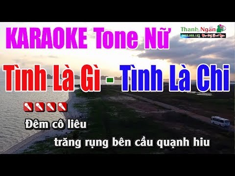 Tình Là Gì ( Tình Là Chi ) Karaoke 8795 | Tone Nữ – Nhạc Sống Thanh Ngân