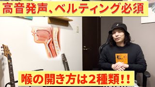 高音、ベルティング、ミックスボイスを出すために必要な要素！！