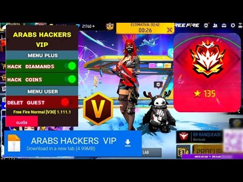 NEW MOD MENU FF ARABS HACKERS VIP ENTRANDO RANQUEADA 🔰 MOD MENU FREE FIRE ARABS HACKERS VIP UPDATED
