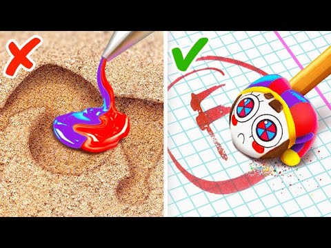 🔥 BEST SCHOOL HACKS of 2024! Digital Circus vs Alphabet Lore Crafts!