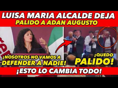 PASO AHORITA! MIRA COMO LUISA MARIA ALCALDE DEJA PALIDO A ADAN AUGUSTO CON TREMENDO MENSAJE