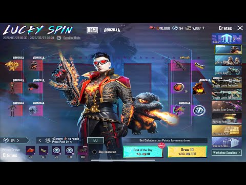 😱 OMG !! NEW GODZILLA PRICE PATH & GODZILLA LUCKY SPIN CRATE OPENING IN BGMI GONE WRONG