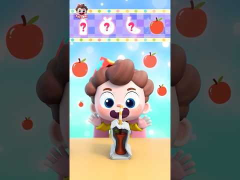 Baby Tries Fruit Drinks🥤 | Healthy Habits #shorts