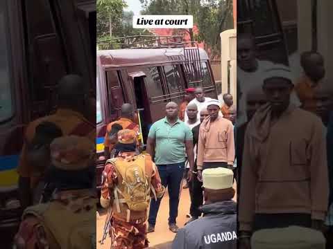 ALEX WAISWA MUFUMBIRO IN COURT WITH BOBI GIANT AND TEAM