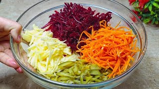 ХИТ САЛАТА СЕЗОНА! ЭТО ПРОСТО БОМБА ! САЛАТ НА КАЖДЫЙ ДЕНЬ! САМЫЙ ВКУСНЫЙ САЛАТ ИЗ ОВОЩИ