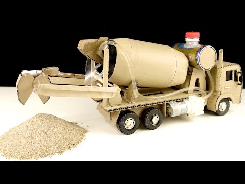 Amazing Test! Concrete Mixer Truck self loading, self discharging