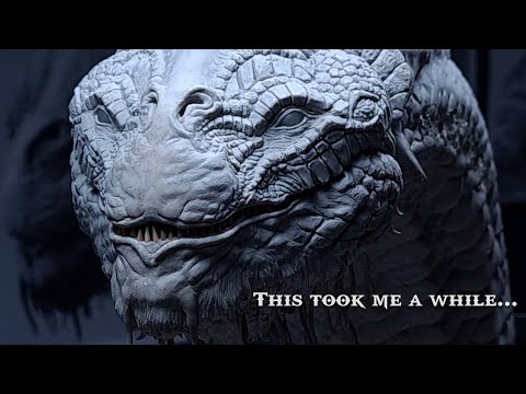 Sculpting the World Serpent Jörmungandr from God of War