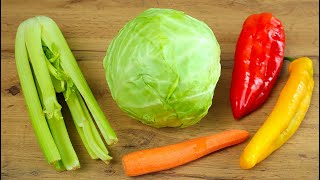 Weight loss soup. I lost 20 kg. Fat burning recipe. Cabbage recipe. Healthy recipes.