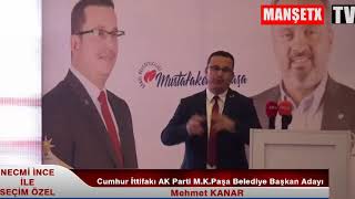 Cumhur İttifakı AK Parti Bursa Mustafa Kemal Paşa Belediye Başkan Adayı Mehmet Kanar Konuşması