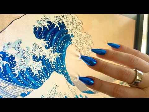 lofi tracing, textured scratching, and camera tapping ASMR for relaxation