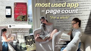 my doom scrolling controls how much I read for the week 📖 (spoiler free reading vlog) + GIVEAWAY!