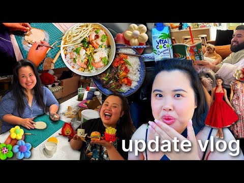 VLOG: why i left 💔 cooking simple home cooked meals, making clay crafts, life updates, dress haul ✨
