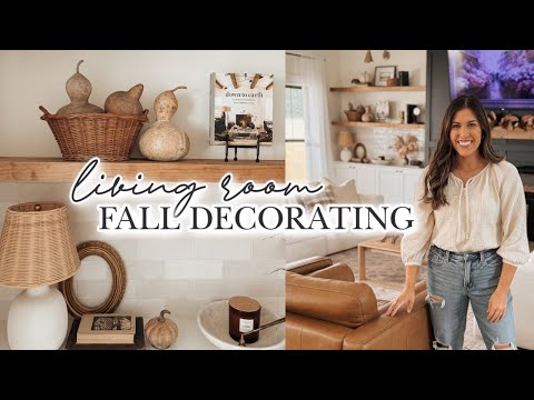 *LIVING ROOM* FALL DECORATE WITH ME | cozy fall decor styling ideas!