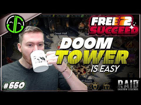 Finishing Doom Tower Hard & Waiting For Plarium's Next Move | Free 2 Succeed - EPISODE 660