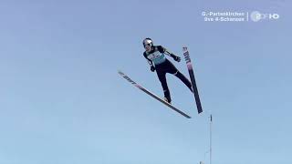 Ryoyu Kobayashi springt 143m im 1. Durchgang / Vierschanzentournee Garmisch-Partenkirchen